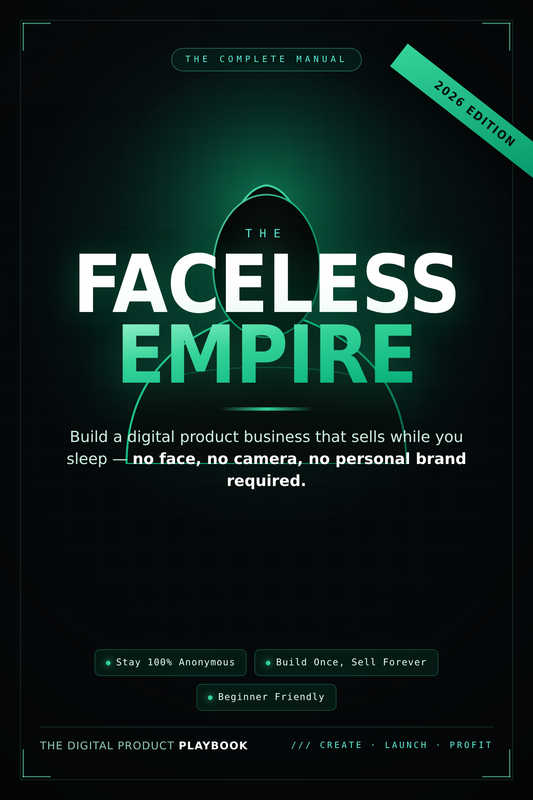 The Faceless Empire: How to Build a $10,000/Month Online Business Without Showing Your Face